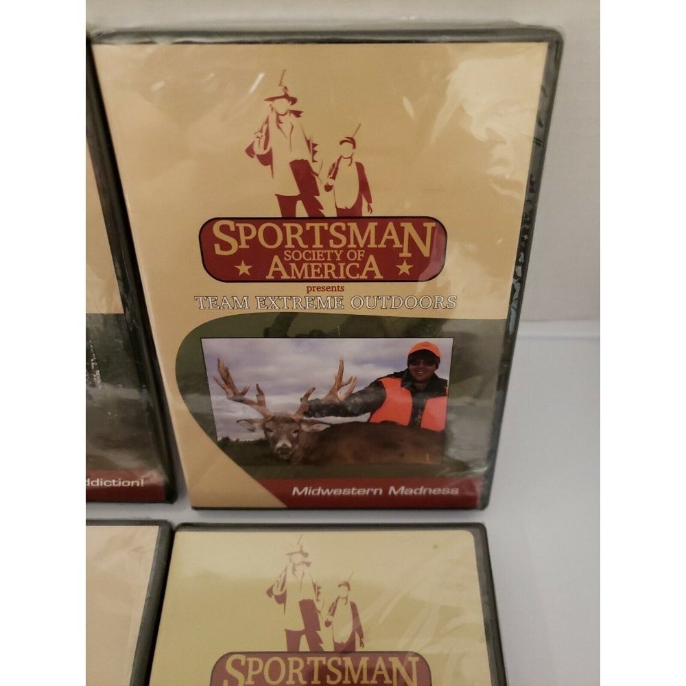 (Lot of 4) SPORTSMAN SOCIETY OF AMERICA‎ Team Extreme Outdoors Hunting DVDs - Picture 4 of 6